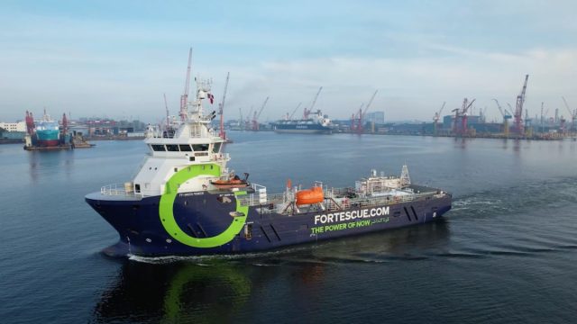 Solis Marine completes design and conversion services for Fortescue Green Pioneer