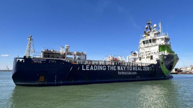 ‘World’s first’ dual-fuel ammonia-powered vessel arrives in the UK